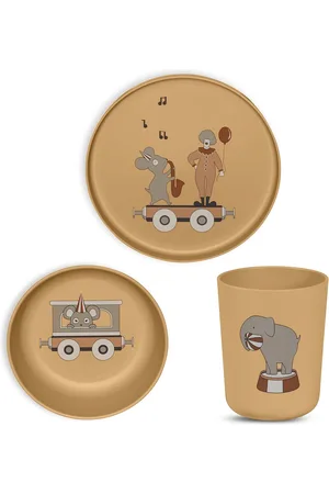 Nuuroo Milas Pla Dinner Set 3-Pack Home Meal Time Dinner Sets Brown