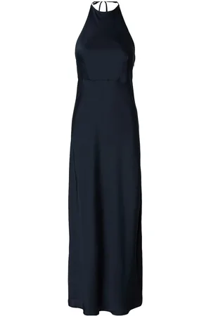 SELECTED Slfannie Halterneck Maxi Dress D2 Maksimekko Juhlamekko Navy