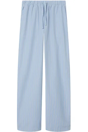 LMTD Nlfrilucca Poplin Pant Bottoms Trousers Blue