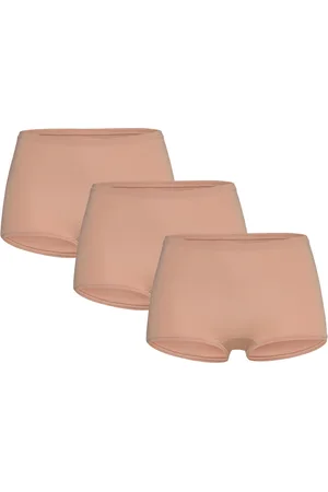 Lindex Brief Boxer Midi Polly Micro 3 Alushousut Brief Tangat Beige