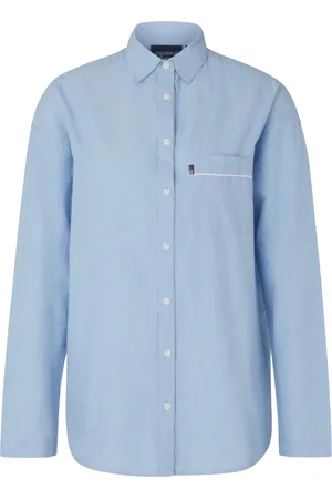 Lexington Icons Jennifer Organic Cotton Light Oxford Pajama Pyjama Blue