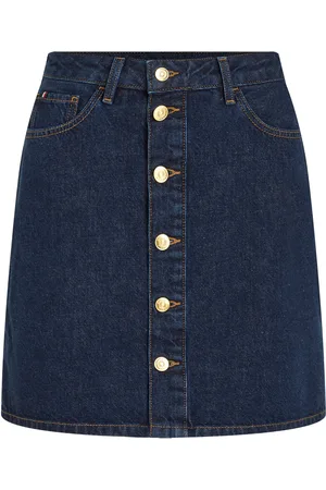 Tommy Hilfiger Dnm Mini Skirt Hw Cler Lyhyt Hame Blue