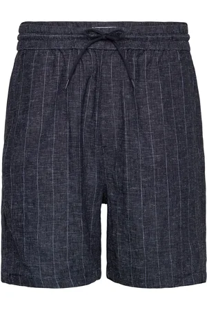 Les Deux Otto Linen Shorts Bottoms Shorts Casual Navy
