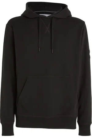 Calvin Klein Badge Hoodie Tops Sweat-shirts & Hoodies Hoodies Black