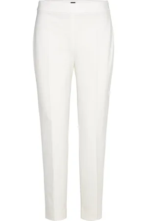 HUGO BOSS Tilunara Bottoms Trousers Straight Leg Cream