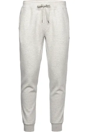 Ralph Lauren Double-Knit Jogger Pant Bottoms Sweatpants Grey