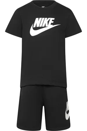 Nike Ks-Knit Short Set Sport Sets With Short-sleeved T-shirt Black
