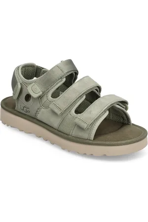 UGG M Goldencoast Multistrap Shoes Summer Shoes Sandals Khaki Green