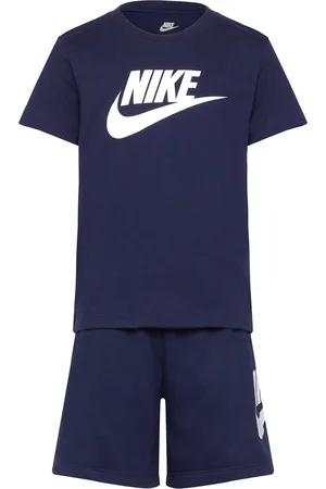 Nike Ks-Knit Short Set Sport Sets With Short-sleeved T-shirt Navy