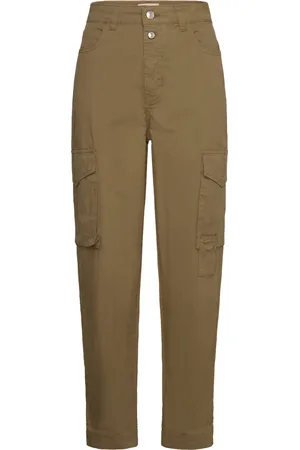 Mos Mosh Mmadeline Rosita Cargo Pant Bottoms Trousers Cargo Pants Khaki Green