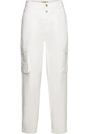 Mos Mosh Mmadeline Rosita Cargo Pant Bottoms Trousers Cargo Pants White