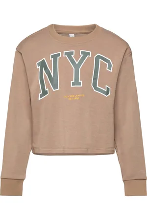 VERO MODA Vmmillie Linsey Cropped Sweat Jrs Girl Tops Sweat-shirts & Hoodies Sweat-shirts Brown