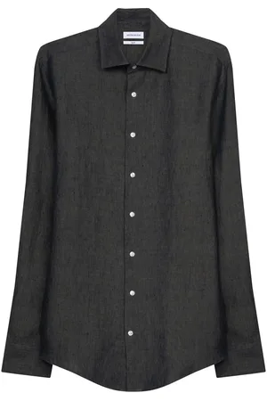 Seidensticker New Kent Tops Shirts Linen Shirts Grey