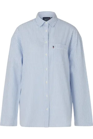 Lexington Icons Jennifer Organic Cotton Light Oxford Pajama Pyjama Blue