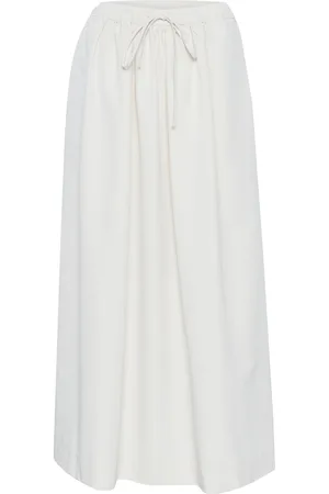 Gestuz Breegz Mw Skirt Pitkä Hame White