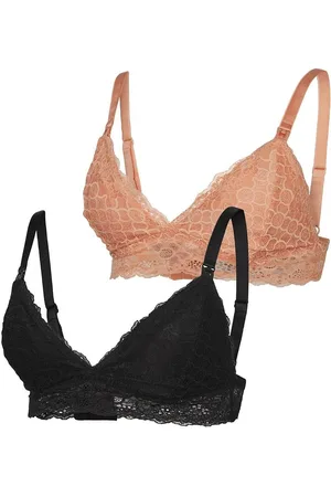 Mama;licious Mlsidsel Lace Bra 2F 2-P A. Baby & Maternity Maternity Clothes Black