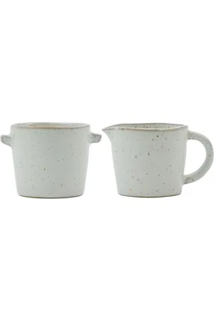 House Doctor Milk And Sugar Set, Hdpion, Grey/White Home Tableware Jugs & Carafes Milk Jugs Grey