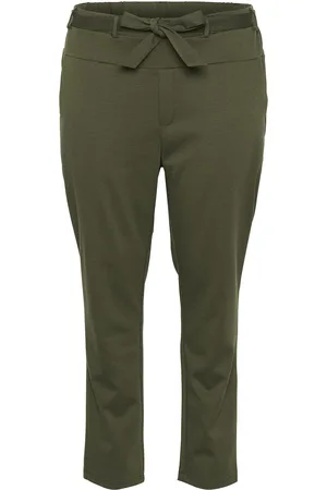 Kaffe Kcjenna Belt Pant Bottoms Trousers Joggers Green