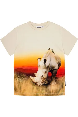Molo Roxo Tops T-shirts Short-sleeved Beige