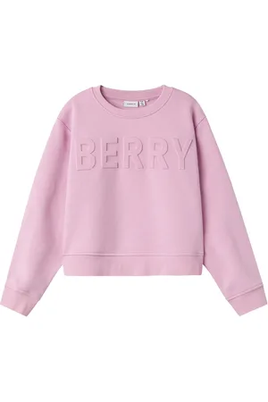 NAME IT Nkfkalisse Ls Short Loose Sweat Bru Tops Sweat-shirts & Hoodies Sweat-shirts Pink