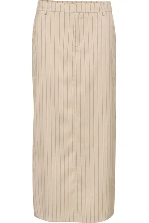 Kaffe Kaagathe Skirt Pitkä Hame Beige
