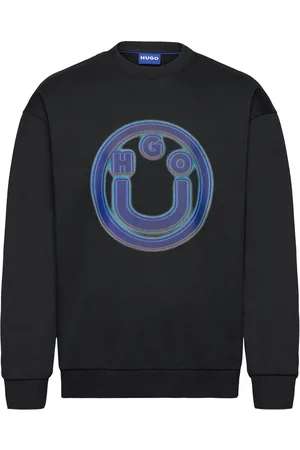 Hugo Blue Nakaros Tops Sweat-shirts & Hoodies Sweat-shirts Black