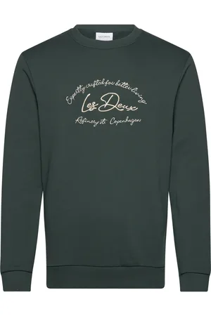 Les Deux Camden Sweatshirt Tops Sweat-shirts & Hoodies Sweat-shirts Green