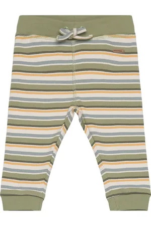 Minymo Pants Y/D Rib Bottoms Leggings Green