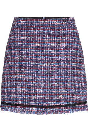 Karl Lagerfeld Boucle Skirt Skirts Short Skirts Multi/patterned