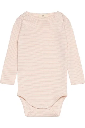 Copenhagen Colors Striped Long Sleeve Body Bodies Long-sleeved Pink