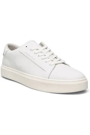 Calvin Klein Low Top Lace Up Lth Matalavartiset Sneakerit Tennarit White