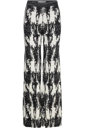 DAY Birger et Mikkelsen Denver - Cotton Jacquard Rd Bottoms Trousers Wide Leg Black