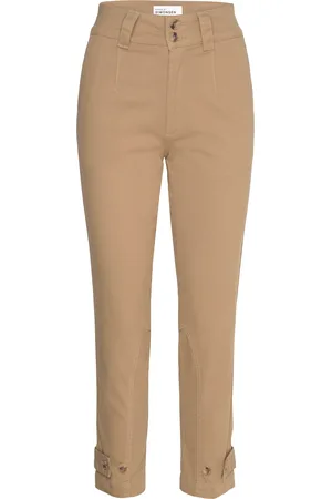 Karen by Simonsen Aloakb Pants Bottoms Trousers Slim Fit Trousers Beige