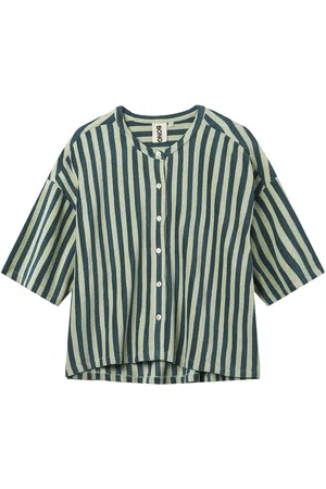 Bongusta Naram Over D Shirt Tops Shirts Short-sleeved Green
