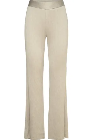 Dante 6 D6Chazelle Pleated Pants Bottoms Trousers Straight Leg Grey