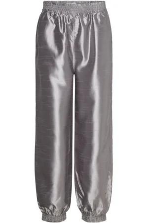 Copenhagen Muse Cmciaga-Pant Bottoms Trousers Wide Leg Silver