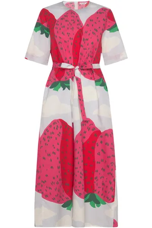 Marimekko Kotelo Mansikkavuoret Polvipituinen Mekko Pink