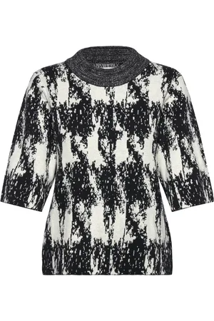 DAY Birger et Mikkelsen Katrina - Cotton Jacquard Rd Tops Knitwear Jumpers Grey