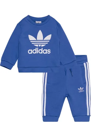 adidas Crew Set Sport Sweatsuits Blue