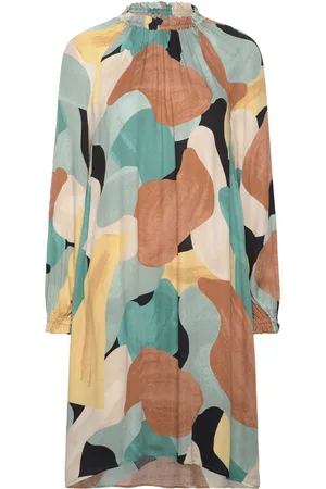 Culture Cudana Short Dress Lyhyt Mekko Multi/patterned
