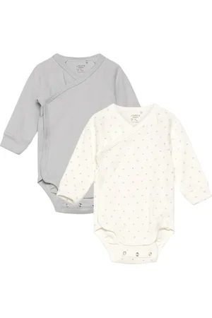 Lindex Body Wrap 2 P Rib Newborn Bodies Wrap Bodies Multi/patterned