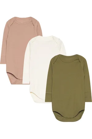 Copenhagen Colors 3 Pack Rib Jersey Long Sleeve Body Bodies Long-sleeved Multi/patterned