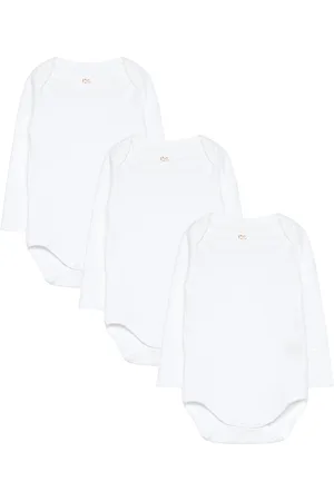Copenhagen Colors 3 Pack Rib Jersey Long Sleeve Body Bodies Long-sleeved White