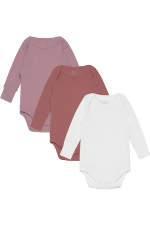 Copenhagen Colors 3 Pack Rib Jersey Long Sleeve Body Bodies Long-sleeved Pink