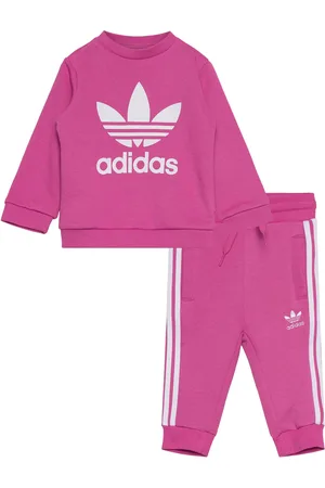 adidas Crew Set Sport Sweatsuits Pink