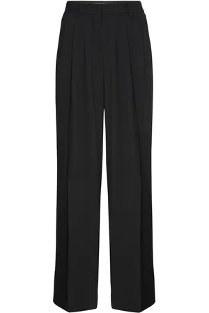 DAY Birger et Mikkelsen Enzo - Classic Gabardine Bottoms Trousers Wide Leg Black