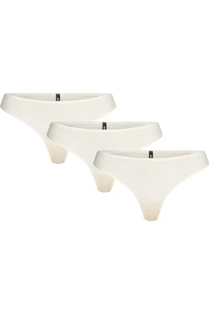 HUGO BOSS 3P Thong Micro Stringit Alusvaatteet White