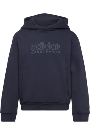 adidas J Szn Gfx Hd Tops Sweat-shirts & Hoodies Hoodies Navy