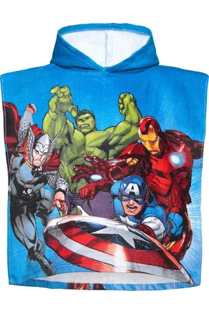 Brandmac Poncho Avengers 805 - 50X100 Cm Home Bath Time Bath Poncho Blue