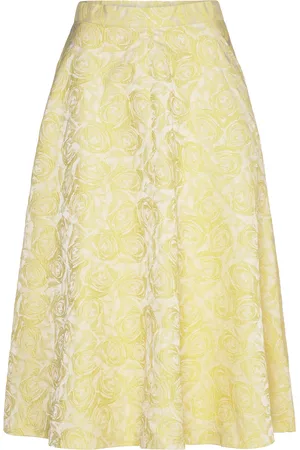 Baum und Pferdgarten Saya Skirts Knee-length & Midi Skirts Yellow
